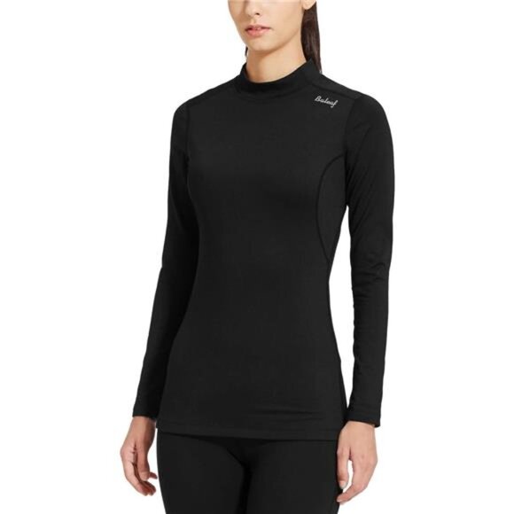 Women's Thermal Tops Fleece Shirts Running Workout Athletic Base Layer Warm - Picture 1 of 7